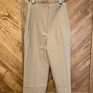 zara khaki trousers, size S